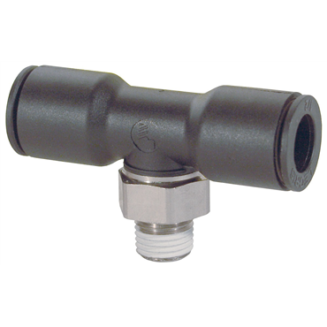 Nylon;Nickel-Plated Brass Push-In Male Branch Tee